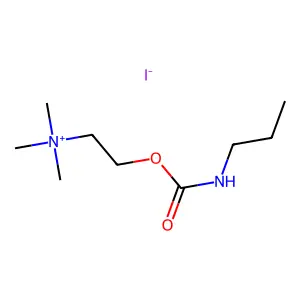 碘化胆碱丙基氨基甲酸酯 structure