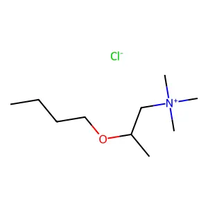 2-丁氧基-N,N,N-三甲基丙-1-铵氯化物 structure