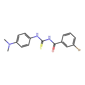 3-bromo-N-[[4-(dimethylamino)phenyl]carbamothioyl]benzamide structure