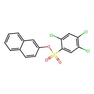 2-Naphthyl 2,4,5-trichlorobenzenesulfonate structure