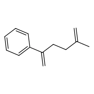 Benzene, (4-methyl-1-methylene-4-pentenyl)- structure