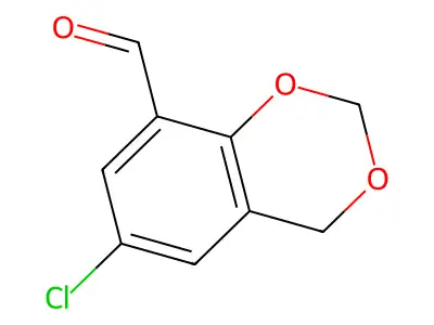 6-chloro-4H-1,3-benzodioxine-8-carbaldehyde structure