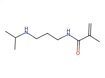 2-Methyl-N-(3-((1-methylethyl)amino)propyl)acrylamide structure