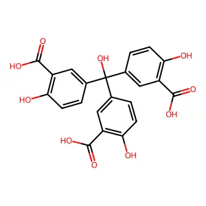 Tris(3-Carboxy-4-hydroxyphenyl)carbinol structure