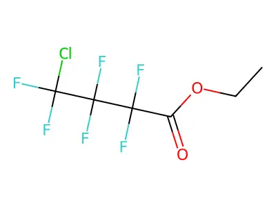 Ethyl 4-chloro-2,2,3,3,4,4-hexafluorobutanoate structure