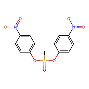 Bis(4-nitrophenyl) methylphosphonate structure