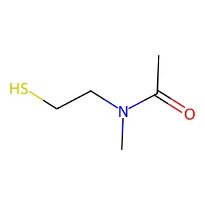 N-(β-巯乙基)-N-甲基乙酰胺 structure