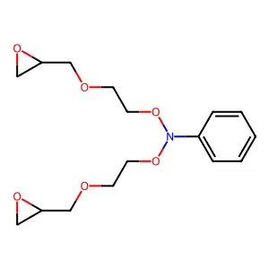 N,N-Bis(2-(2,3-epoxypropoxy)ethoxy)aniline structure