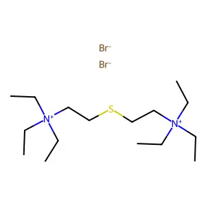 硫二亚乙基双(三乙基铵)二溴化物 structure