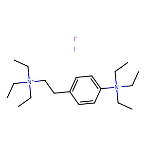 Ammonium, ((p-triethylammonio)phenethyl)triethyl-, diiodide structure