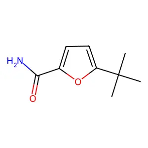 5-叔丁基-2-呋喃甲酰胺 structure
