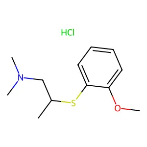 Propylamine, 2-(o-anisylthio)-N,N-dimethyl-, hydrochloride structure