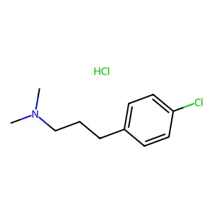 Propylamine, 3-(p-chlorophenyl)-N,N-dimethyl-, hydrochloride structure