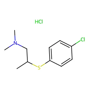 Propylamine, 2-(p-chlorophenylthio)-N,N-dimethyl-, hydrochloride structure
