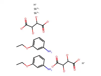 m-Phenetidine antimonyl tartrate structure