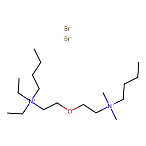 Ammonium, N,N-diethyl-N',N'-dimethyl-N,N'-oxydiethylenebis(butyl-, dibromide structure