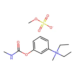 Ammonium, diethyl(m-hydroxyphenyl)methyl-, methyl sulfate, methylcarbamate structure