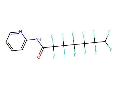 2,2,3,3,4,4,5,5,6,6,7,7-dodecafluoro-N-pyridin-2-ylheptanamide structure