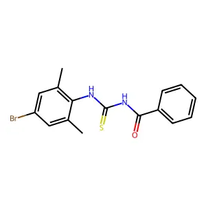 N-[(4-bromo-2,6-dimethylphenyl)carbamothioyl]benzamide structure