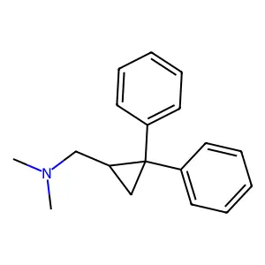 2,2-二苯基环丙基甲基二甲胺 structure