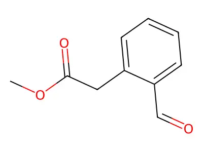 Ortho-formylphenylacetic acid structure