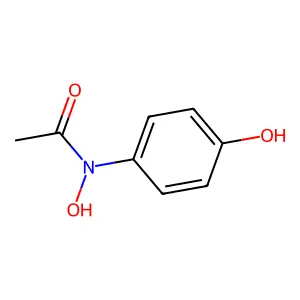 N-羟基-N-(4-羟苯基)乙酰胺 structure