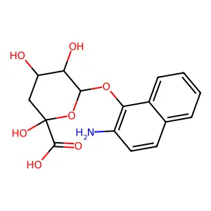 2-氨基-1-萘基葡萄糖醛酸苷 structure