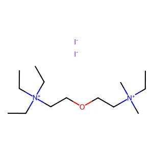 Ammonium, N,N-dimethyl-N,N',N'N'-tetraethyl-N,N'-oxydiethylenedi-, diiodide structure
