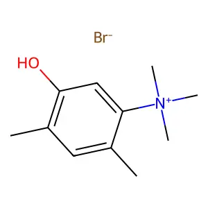 Ammonium, (2,4-dimethyl-5-hydroxyphenyl)trimethyl-, bromide structure