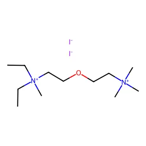Ammonium, N,N-diethyl-N,N',N',N'-tetramethyl-N,N'-oxydiethylenedi-, diiodide structure