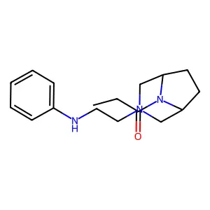 3,8-Diazabicyclo(3.2.1)octane, 3-(2'-(anilino)ethyl)-8-propionyl- structure