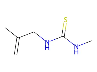 1-Methallyl-3-methyl-2-thiourea structure