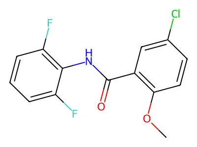 5-氯-N-(2,6-二氟苯基)-2-甲氧基苯甲酰胺 structure