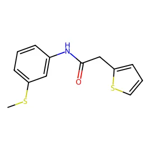 N-(3-methylsulfanylphenyl)-2-thiophen-2-ylacetamide structure
