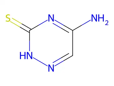as-Triazine-3-thiol, 5-amino- structure