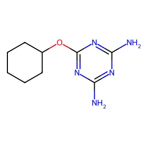 6-(环己氧基)-1,3,5-三嗪-2,4-二胺 structure