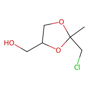 1,3-Dioxolane-4-methanol, 2-chloromethyl-2-methyl- structure