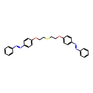 双(β-(对苯偶氮基苯氧基)乙基)硫醚 structure