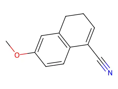 1-Naphthalenecarbonitrile, 3,4-dihydro-6-methoxy- structure