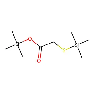 Acetic acid, ((trimethylsilyl)thio)-, trimethylsilyl ester structure