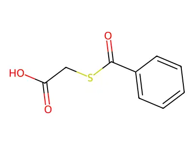 2-benzoylsulfanylacetic Acid structure