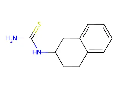 Urea, 2-thio-1-(tetrahydro-2-naphthyl)- structure