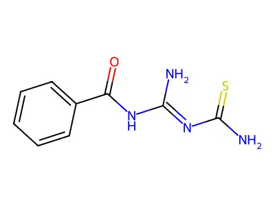 N-(N'-carbamothioylcarbamimidoyl)benzamide structure