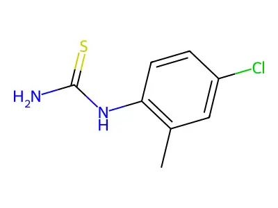 Urea, 1-(4-chloro-o-tolyl)-2-thio- structure