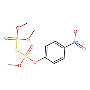 O,O,O-三甲基O-(4-硝基苯基)硫代二磷酸酯 structure