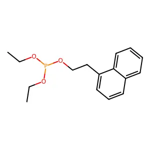 Diethyl 2-(naphthalen-1-yl)ethyl phosphite structure