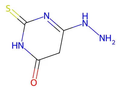 Uracil, 4-hydrazino-2-thio- structure