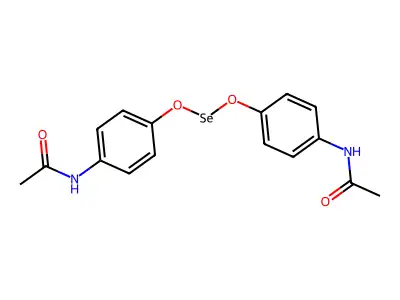 Selenium, (4-acetamidophenyl)dihydroxy- structure