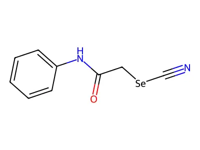 Selenocyanic acid, 2-oxo-2-(phenylamino)ethyl ester structure