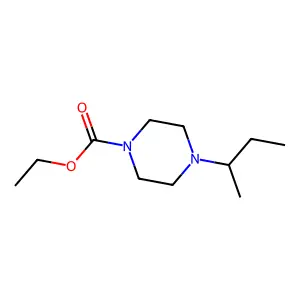 Ethyl 4-(butan-2-yl)piperazine-1-carboxylate structure
